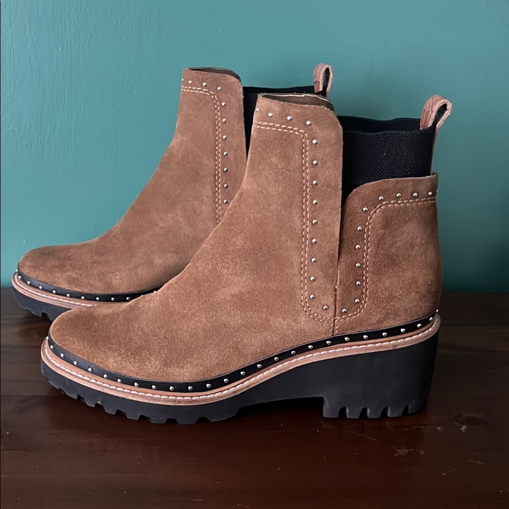 Dolce Vita Huey Brown Studded Bootie size 9